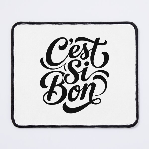 Item preview, C'est Si Bon French Script Lettering Design designed and sold by AntiqueImages.