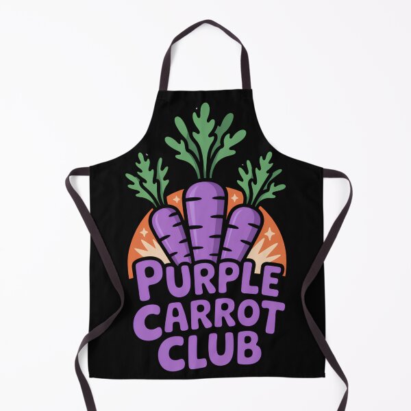 Item preview, Purple Carrot Club Heirloom Vegetable Gardening Design designed and sold by Savage-Apron.