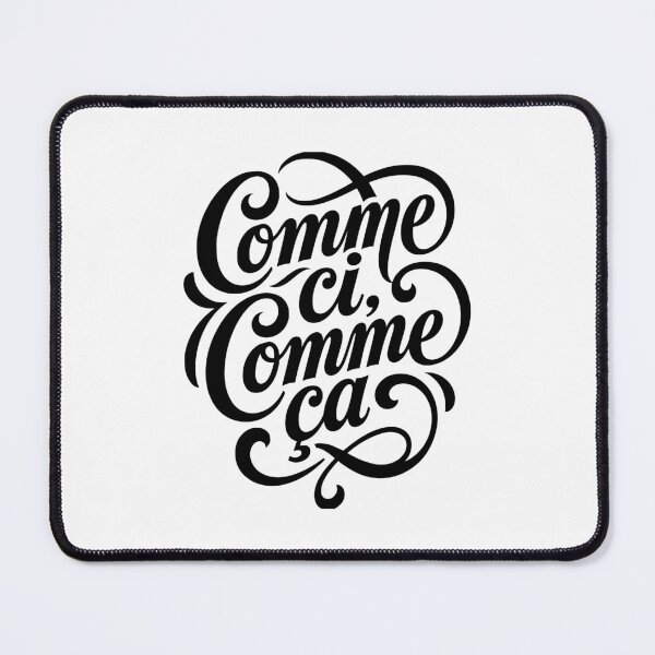 Item preview, Comme ci, comme ça French Script Calligraphy designed and sold by AntiqueImages.