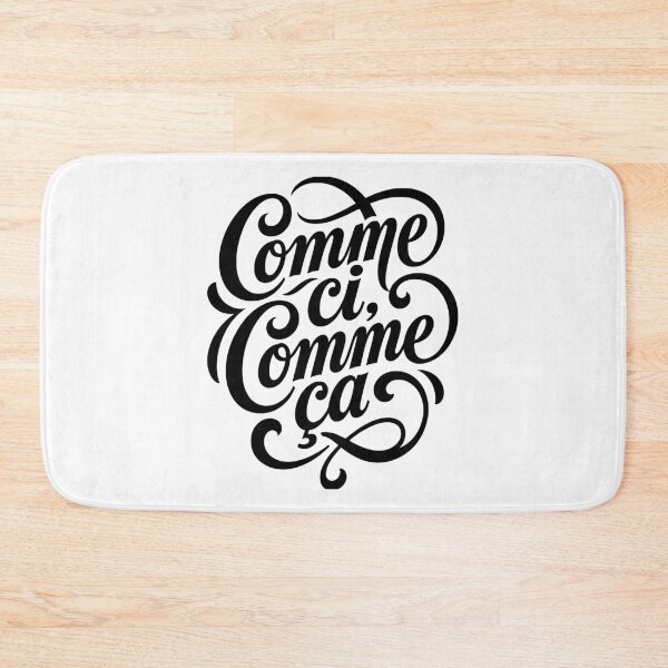 Item preview, Comme ci, comme ça French Script Calligraphy designed and sold by AntiqueImages.