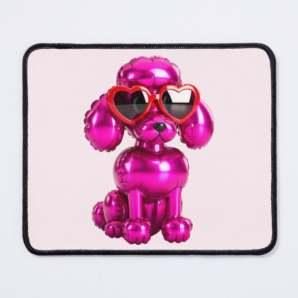 Item preview, 3D Metallic Pink Balloon Dog Poodle Coquette designed and sold by thelexiverse.