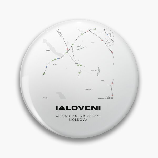 Item preview, Ialoveni Moldova Minimalist Map Poster | City Near Chișinău Map Art designed and sold by RM-Journey.