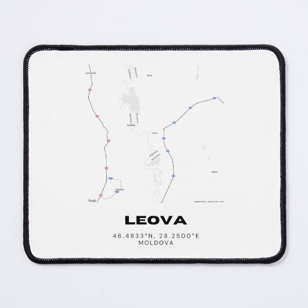Item preview, Leova Moldova Minimalist Map Poster | River City Map Wall Art designed and sold by RM-Journey.