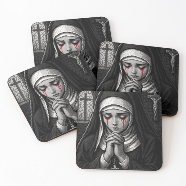 Item preview, Praying nun designed and sold by Stickers void.