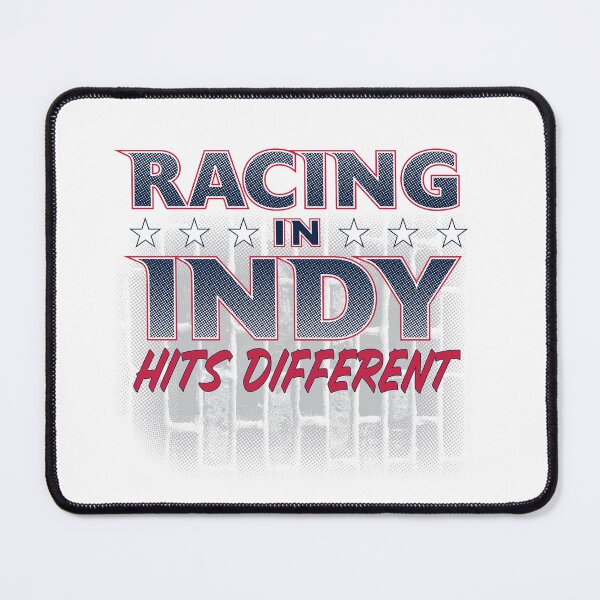 Item preview, Racing in Indy Hits Different (2026-White) designed and sold by GX3-Creative.