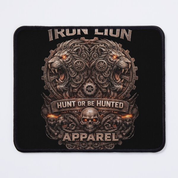 Item preview, Iron Lion Gym Apparel - Hunt Or Be Hunted Steampunk Fitness designed and sold by VipePrint.