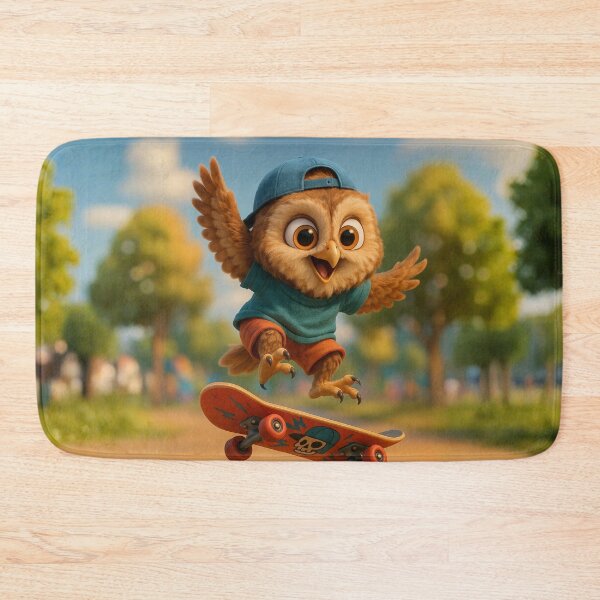 Item preview, Skater Tawny Owl designed and sold by Sillytoe.