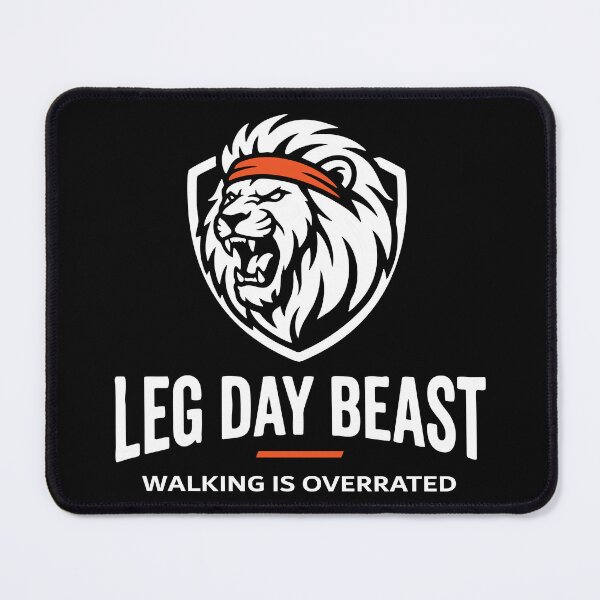 Item preview, Leg Day Beast Funny Gym T-Shirt – Walking Is Overrated Weightlifting Gift for Bodybuilder Squat Lover designed and sold by Dziridesign.