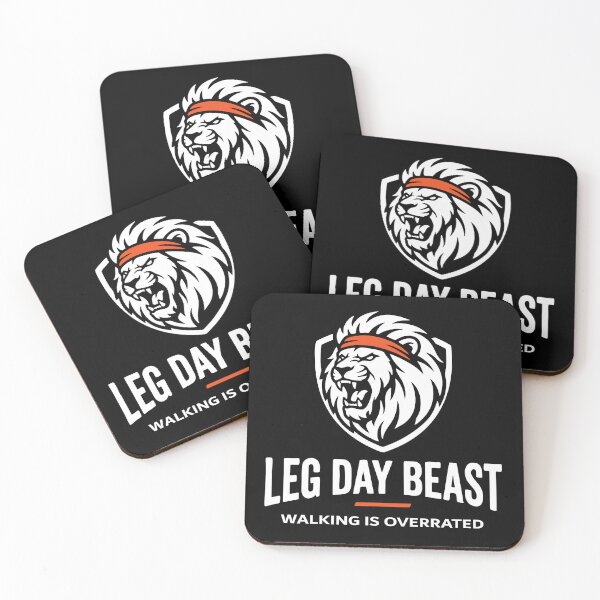 Item preview, Leg Day Beast Funny Gym T-Shirt – Walking Is Overrated  Weightlifting Gift for Bodybuilder Squat Lover designed and sold by Dziridesign.