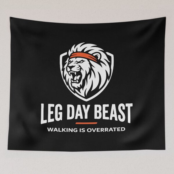 Item preview, Leg Day Beast Funny Gym T-Shirt – Walking Is Overrated  Weightlifting Gift for Bodybuilder Squat Lover designed and sold by Dziridesign.