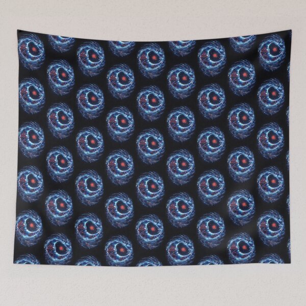 Item preview, Picture of a dragon in space with a moon and human face inside. designed and sold by lucyinspace.