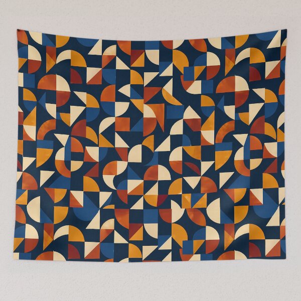 Item preview, Modern Geometric Pretzel Twist Abstract Pattern designed and sold by zenjiinspired.