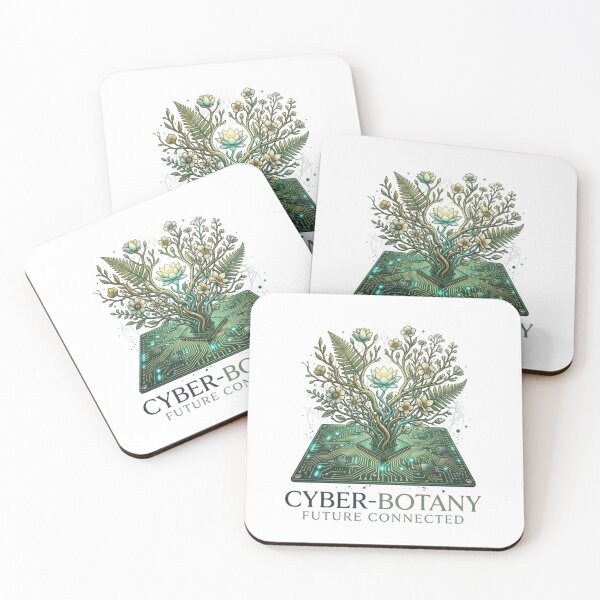 Item preview, Cyber Botany Future Connected Circuit Board Floral designed and sold by Andreza NativeHue Oficial.