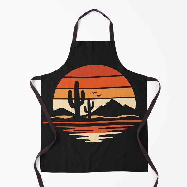 Item preview, Retro Desert Sunset with Saguaro Cactus and Mountain Silhouette designed and sold by Owcomm.