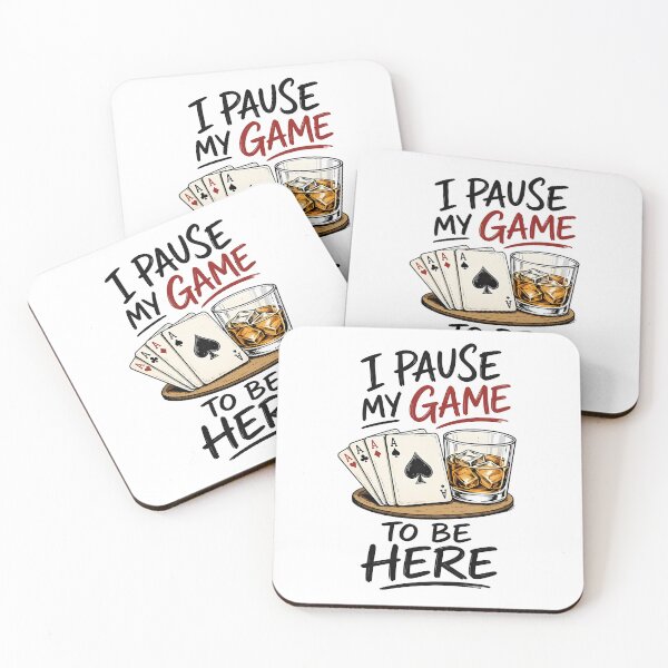 Item preview, I Pause My Game to Be Here Poker Design designed and sold by andasanc14.