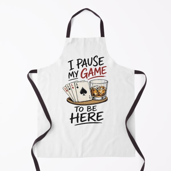 Item preview, I Pause My Game to Be Here Poker Design designed and sold by andasanc14.