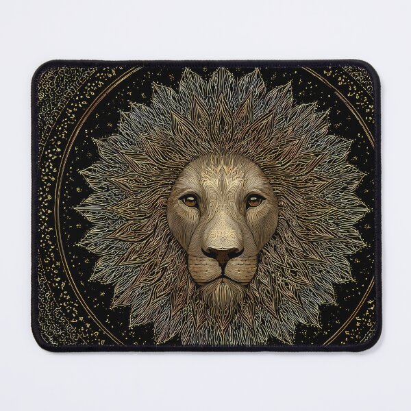 Item preview, Regal Lion Portraits Mandala Designs Majestic Wildlife designed and sold by ART ATTACK ZONE.