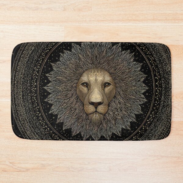 Item preview, Regal Lion Portraits Mandala Designs Majestic Wildlife designed and sold by ART ATTACK ZONE.