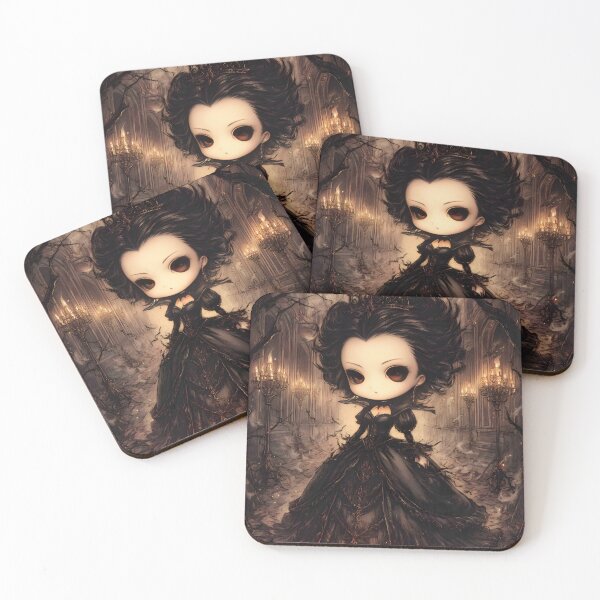 Item preview, Grimm Chibi Evil Queen Punishment – Red Hot Iron Shoes Gothic Art designed and sold by InkAndGloom.