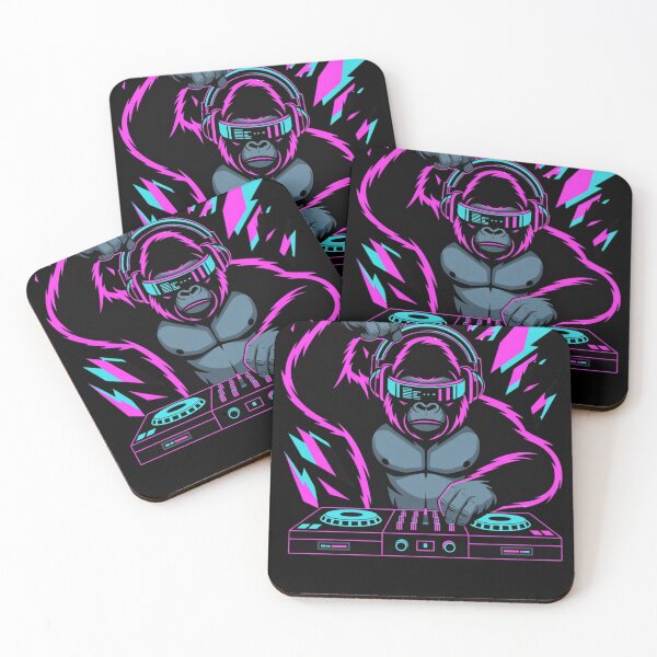 Item preview, Cyberpunk Gorilla DJ Rave Shirt designed and sold by Articline.