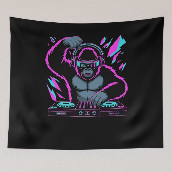Item preview, Cyberpunk Gorilla DJ Rave Shirt designed and sold by Articline.