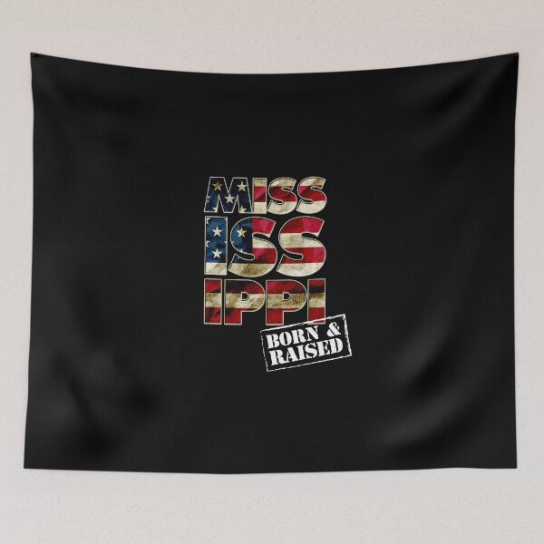 Item preview, Mississippi Fan Gift Sports Football US Flag Proud Strong Born And Raised designed and sold by djpraxis.
