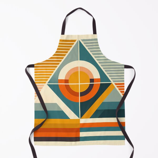 Item preview, Retro Geometric Sun and Triangle Composition designed and sold by InkSmithery.