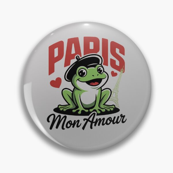 Item preview, Paris Mon Amour – Cute Frog in Love Paris Design designed and sold by KSz2026.