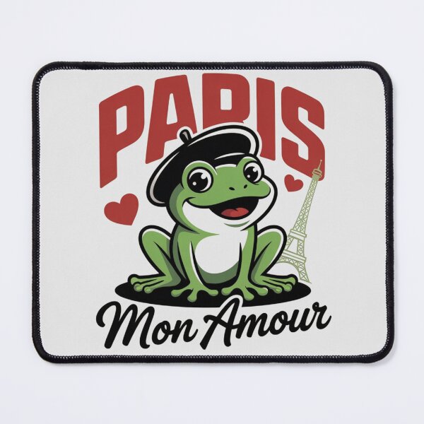 Item preview, Paris Mon Amour – Cute Frog in Love Paris Design designed and sold by KSz2026.