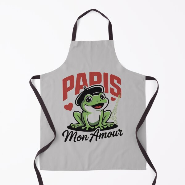 Item preview, Paris Mon Amour – Cute Frog in Love Paris Design designed and sold by KSz2026.