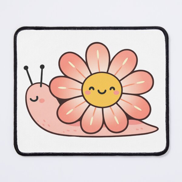 Item preview, Cute Kawaii Snail Flower Design designed and sold by Owcomm.