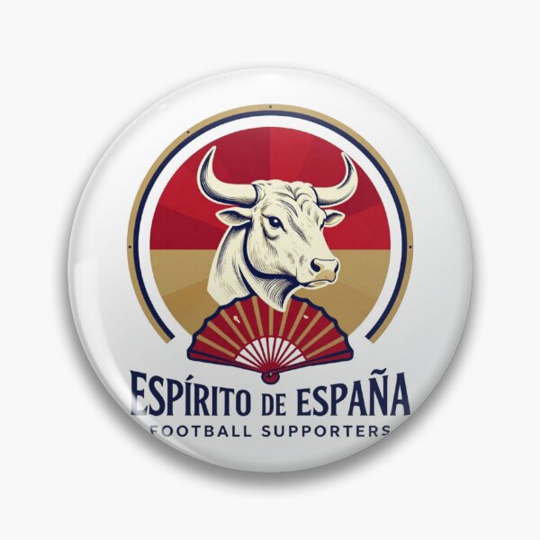 Item preview, Spain Supporters – Espíritu de España Football Fan Badge designed and sold by Inner Flame Studio.