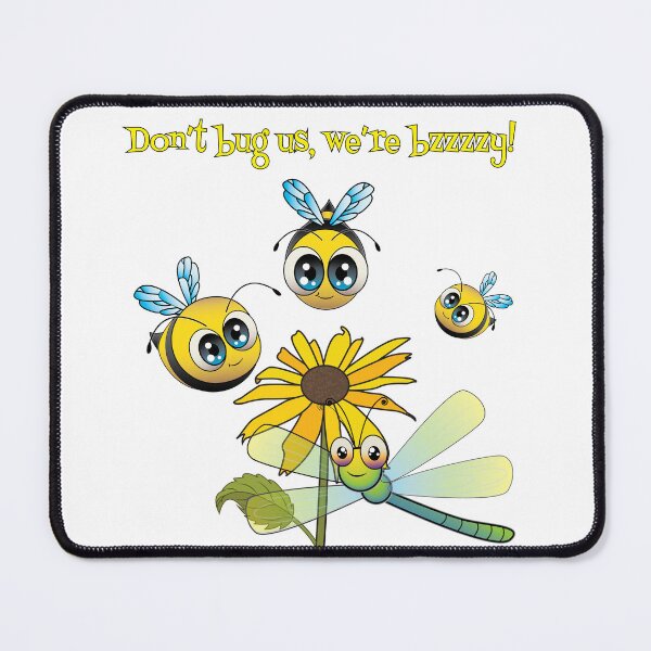 Item preview, Cute bees and dragonfly are busy at work designed and sold by Designs by Greylady.