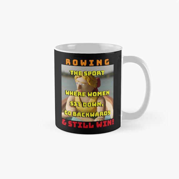 Item preview, Rowing - The Sport Where Women Sit Down, Go Backwards & Still Win! (Black Background) designed and sold by Michael van der Hoorn.