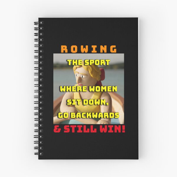 Item preview, Rowing - The Sport Where Women Sit Down, Go Backwards & Still Win! (Black Background) designed and sold by Michael van der Hoorn.