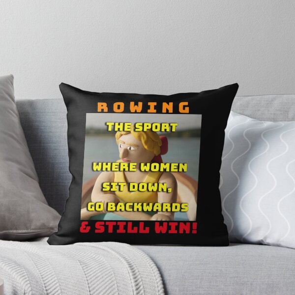 Item preview, Rowing - The Sport Where Women Sit Down, Go Backwards & Still Win! (Black Background) designed and sold by Michael van der Hoorn.