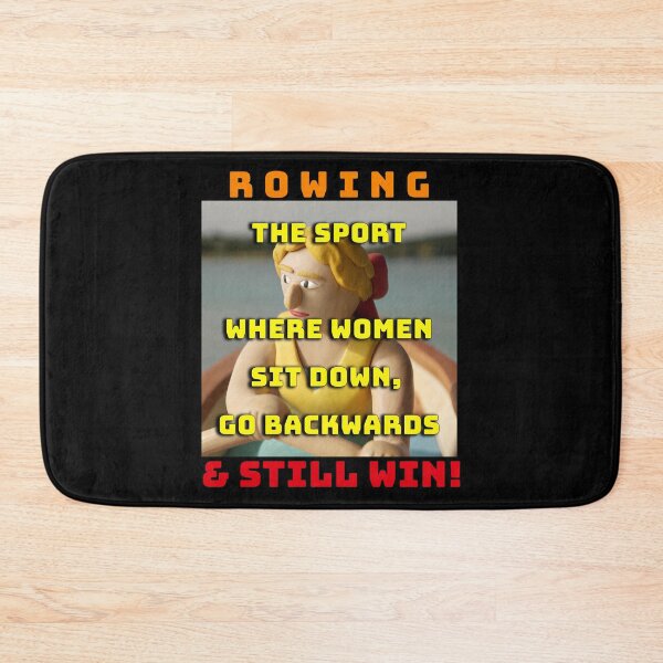 Item preview, Rowing - The Sport Where Women Sit Down, Go Backwards & Still Win! (Black Background) designed and sold by Michael van der Hoorn.