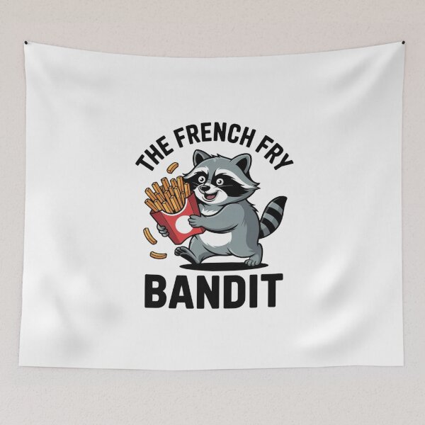 Item preview, Cute Raccoon French Fry Lovers Kids T-Shirt Decal designed and sold by Mr-wow.