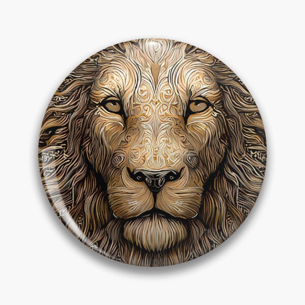 Item preview, Star Regal Lion Portraits Mandala Designs Majestic Wildlife designed and sold by ART ATTACK ZONE.