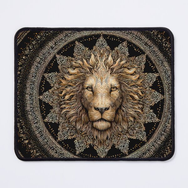 Item preview, Star Regal Lion Portraits Mandala Designs Majestic Wildlife designed and sold by ART ATTACK ZONE.