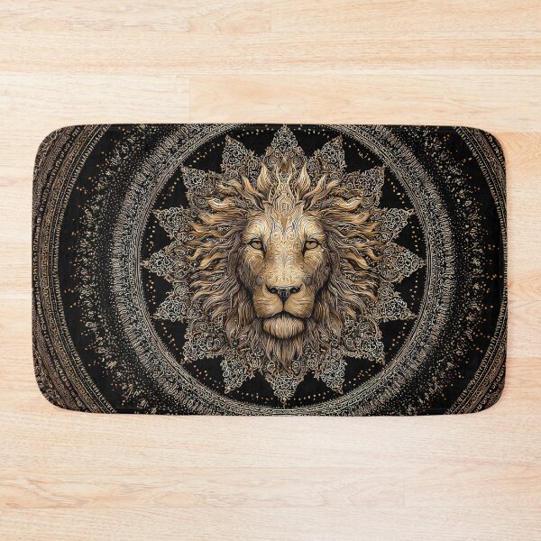 Item preview, Star Regal Lion Portraits Mandala Designs Majestic Wildlife designed and sold by ART ATTACK ZONE.