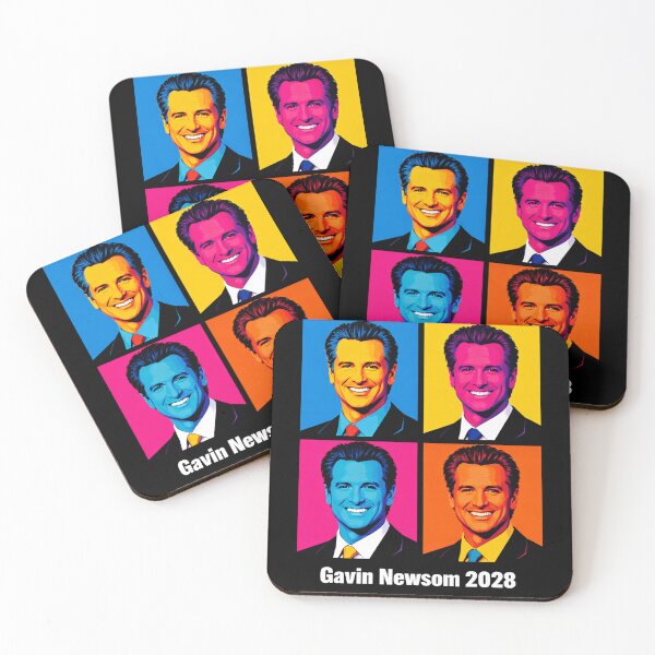 Item preview, Gavin Newsom 2028 Presidential Campaign Pop Art Portrait designed and sold by Owcomm.