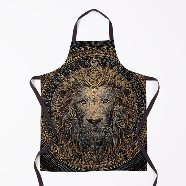 Item preview, Space Regal Lion Portraits Mandala Designs Majestic Wildlife designed and sold by ART ATTACK ZONE.