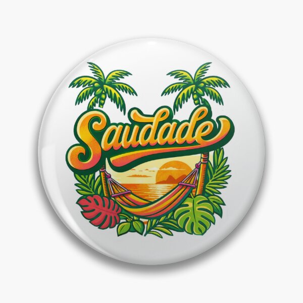 Item preview, Saudade Brazilian Word Tropical Hammock Art designed and sold by brazilianlifestyle.