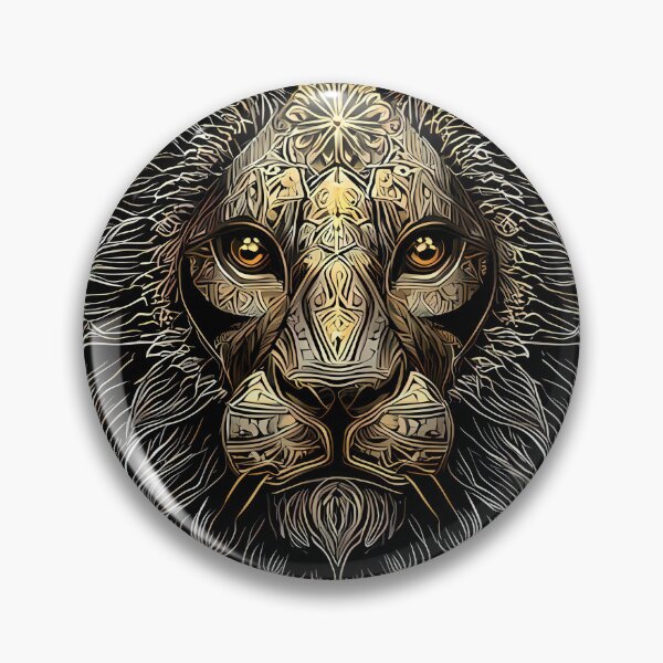 Item preview, Animal Regal Lion Portraits Mandala Designs Majestic Wildlife designed and sold by ART ATTACK ZONE.