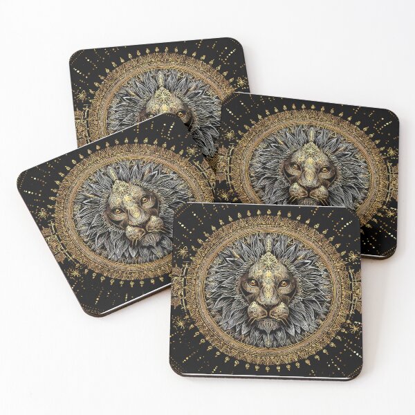 Item preview, Animal Regal Lion Portraits Mandala Designs Majestic Wildlife designed and sold by ART ATTACK ZONE.