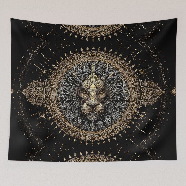 Item preview, Animal Regal Lion Portraits Mandala Designs Majestic Wildlife designed and sold by ART ATTACK ZONE.