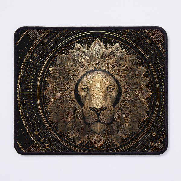 Item preview, 444 Regal Lion Portraits Mandala Designs Majestic Wildlife designed and sold by ART ATTACK ZONE.