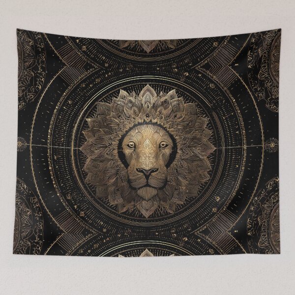 Item preview, 444 Regal Lion Portraits Mandala Designs Majestic Wildlife designed and sold by ART ATTACK ZONE.