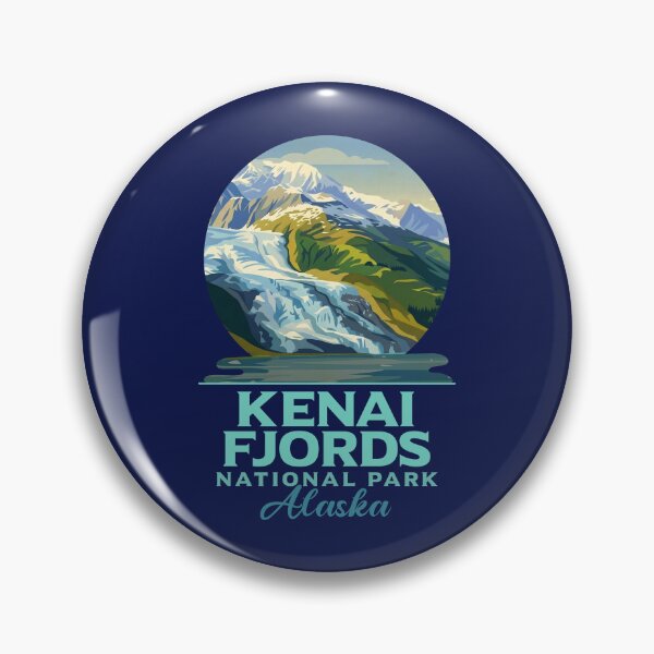 Item preview, Kenai Fjords National Park Alaska Glacier Vintage Art designed and sold by LinaValearte.